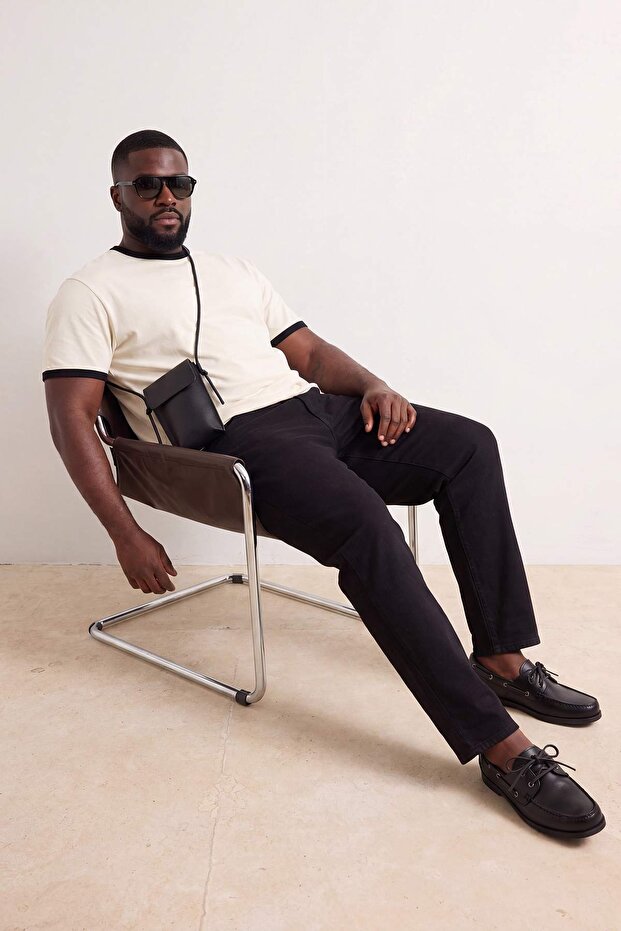 Büyük Beden Siyah Regular Fit Esnek Kumaş Kot Pantolon Jeans TMNSS26CJ00001 - 2