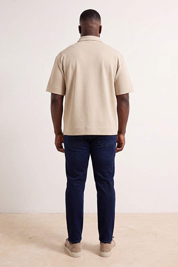 Büyük Beden Orta Mavi Regular Fit Esnek Kumaş Kot Pantolon Jeans TMNSS26CJ00001 - 3