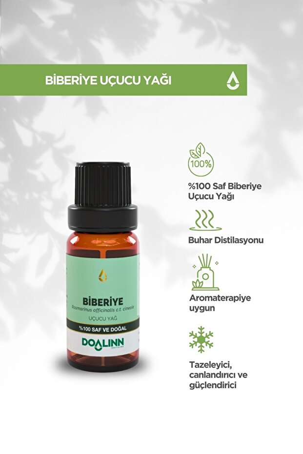 Rosemary Essential Oil (Rosmarinus Officinalis Ct. Cineole) 10 Ml.