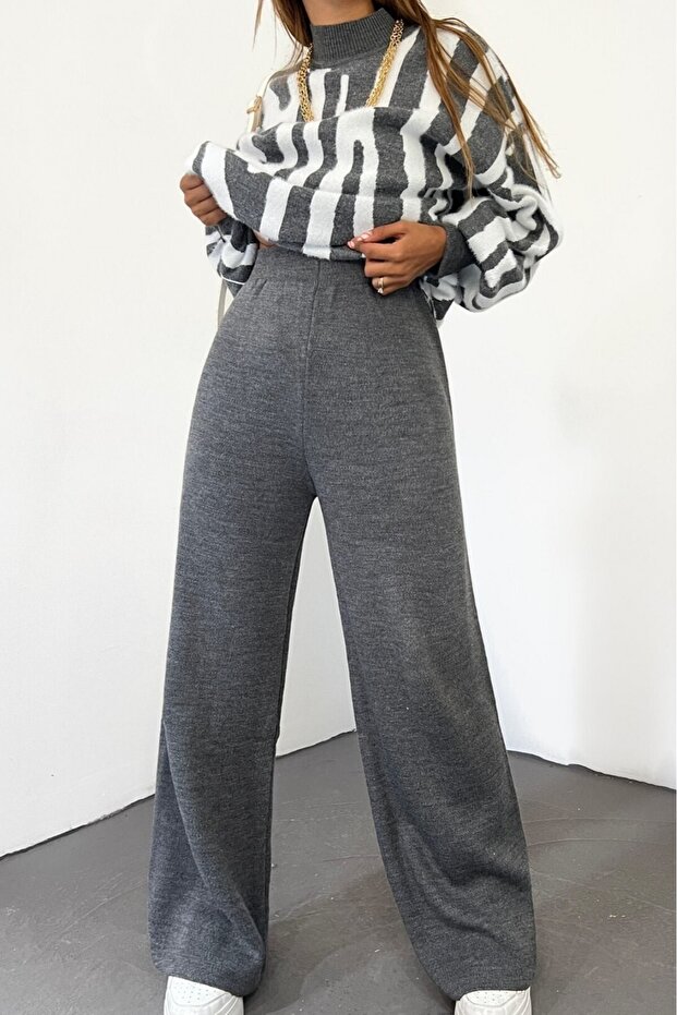 Geräucherte, lockere Strickhose - 5