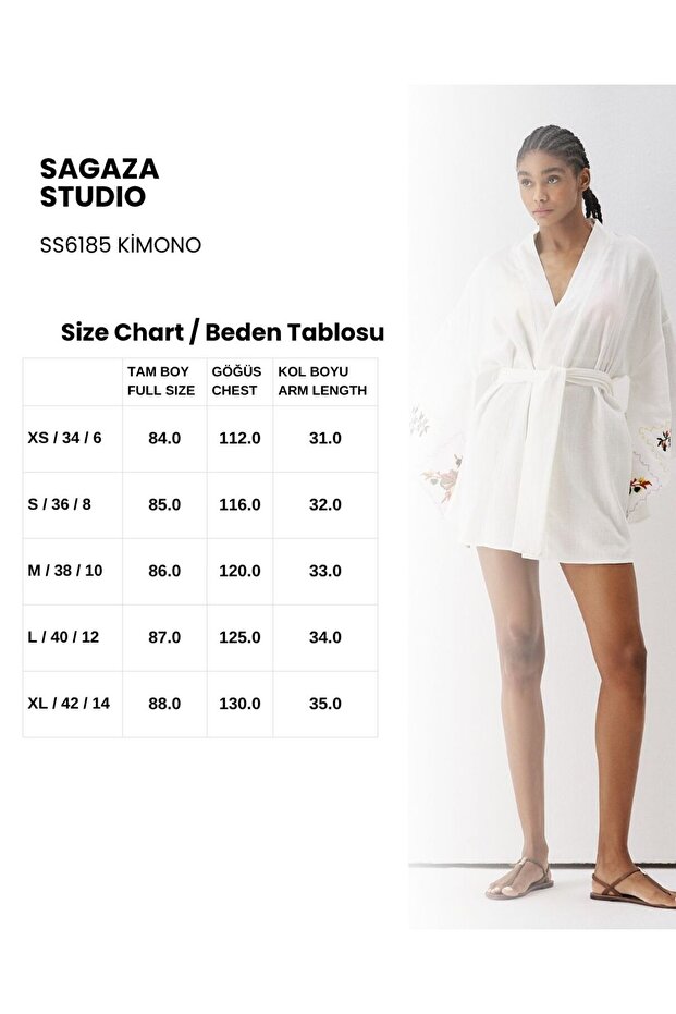 Ss6185 Patterned Kimono - 6