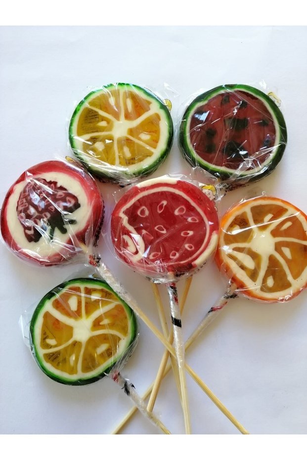 Polish Lollipop Candy. 10 Fruits Condimented Candy.