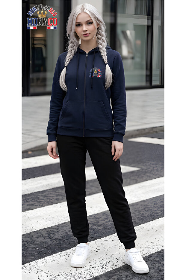 Unisex Casual Tracksuit Set Outdoor Full Zip
