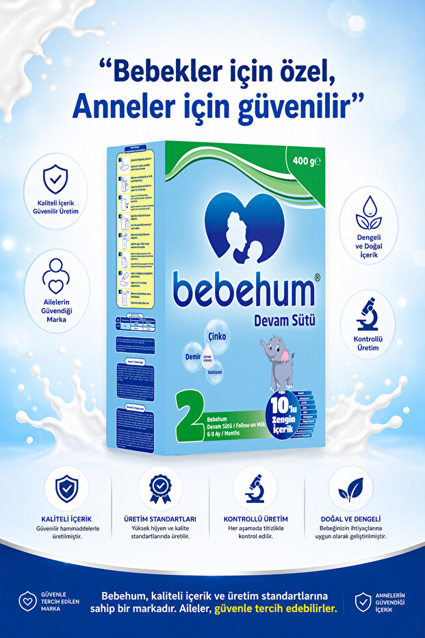 2 Numara Devam Sütü 6-9 Ay 400 gr x 10 Adet - 4