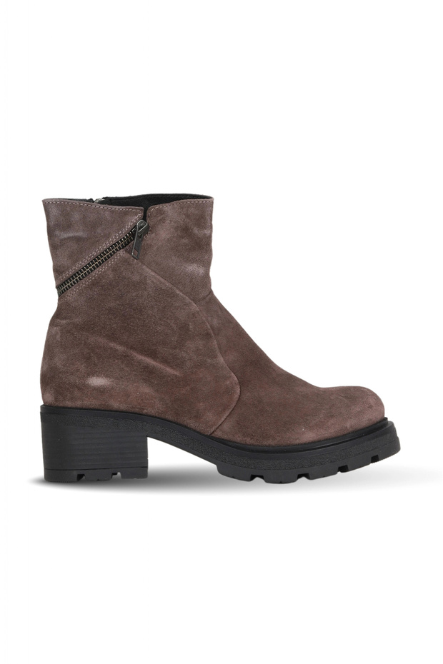 Mink Suede Women's Wedge Heeled Boots 01Wf0801