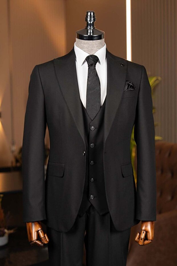 Exclusive vest suit black