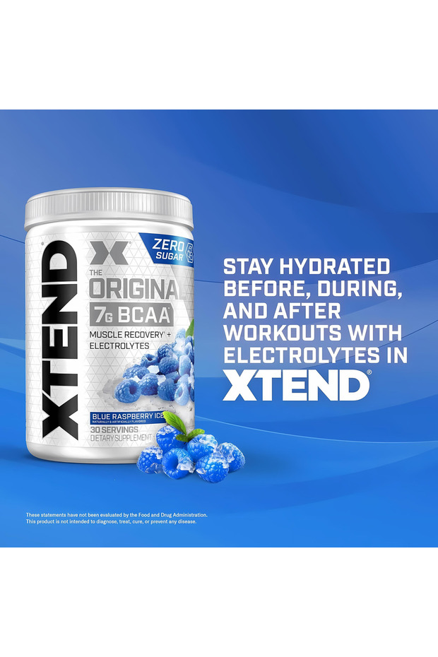 Original BCAA, Blue Raspberry Ice, 30 - 8