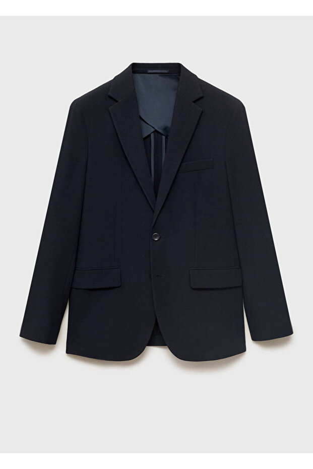 Verner dar kesim pamuklu blazer ceket - 3