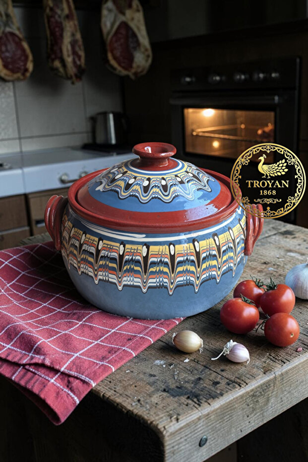 100% Hand Painted Natural Healthy Soil PotTraditional And Modern.crowns Your Kitchen With Art