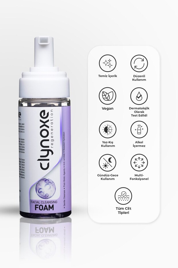 Clynoxe Facial Cleansing Foam, Post-Biotic Complex Facial Cleansing Foam 150 ml