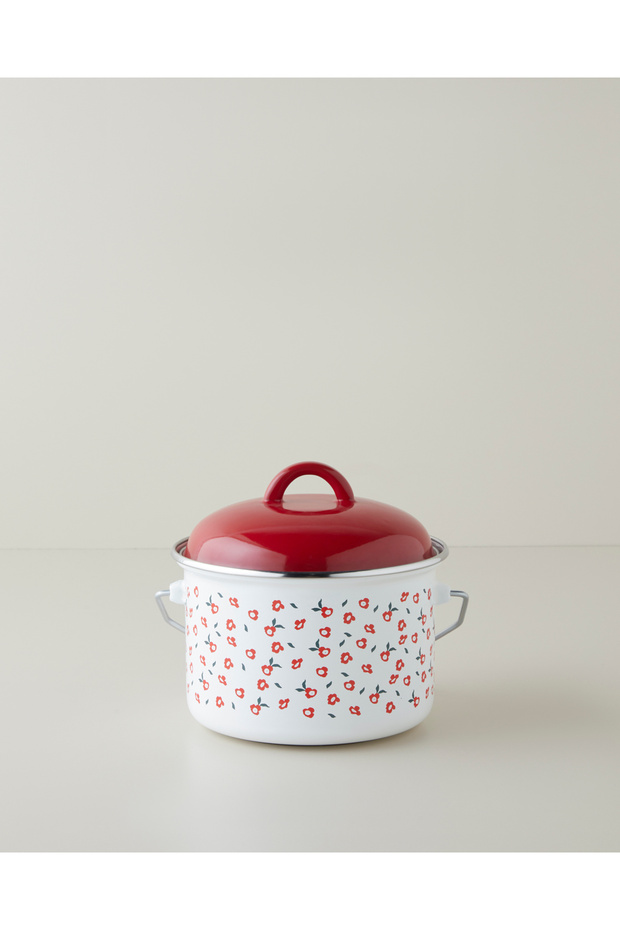 Bright Parade Enamel Bakraç 16 cm White