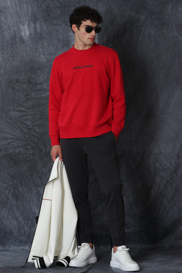 Star Men's Sweatshirt Red