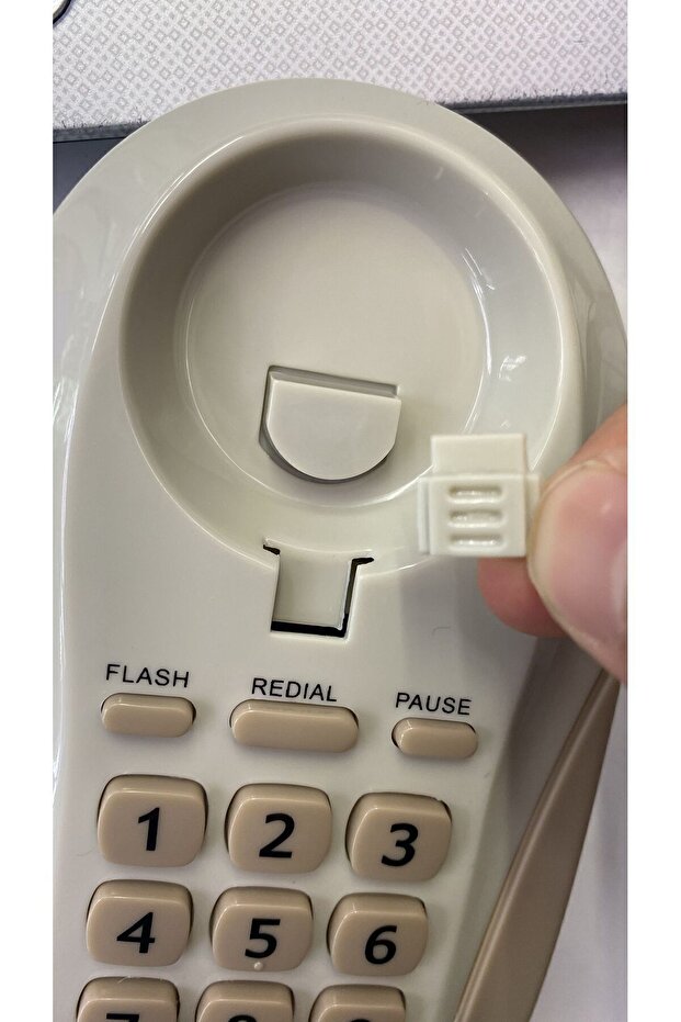 MD-50 Duvar Telefonu Kablolu Analog Telefon Kapı Açma Özellikli Masaüstü Kullanımlı - 2