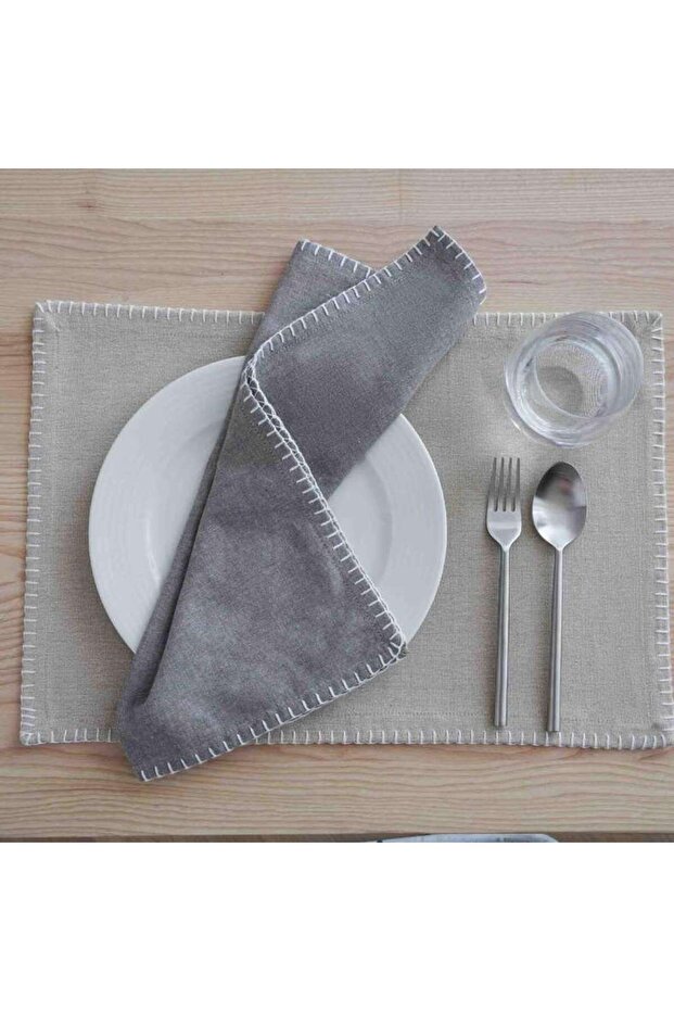 Hiraya 2-piece Napkin Set 45x45cm - Grey