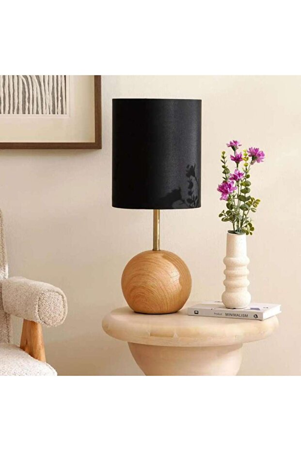 Alhodya E-27 Resin Table Lamp Dia 25.4x61cm - Natural