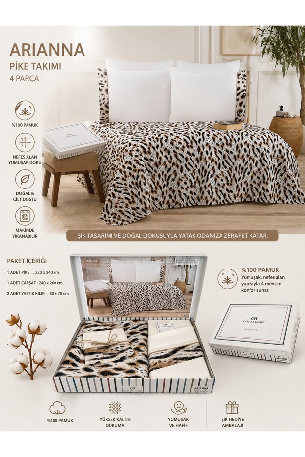 Capital Home Arianna Double Person Pique Set New Season