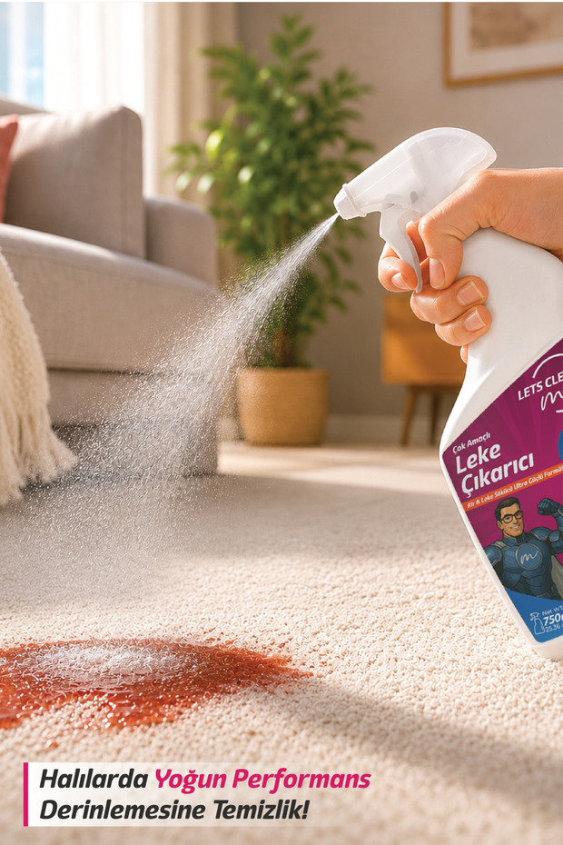 Profesyonel Leke Çıkarıcı Sprey Zorlu Lekeler İçin Güçlü Temizlik - 750 ml - 5
