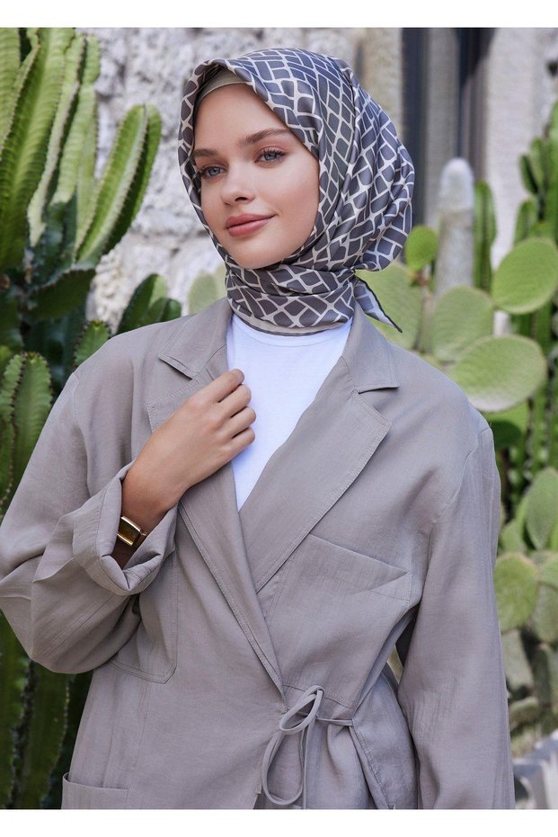 وشاح حرير تويل 100% 4062D 03