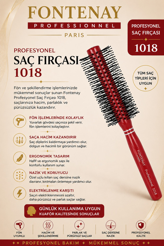 Fontenay Professional Hair Brush 1018