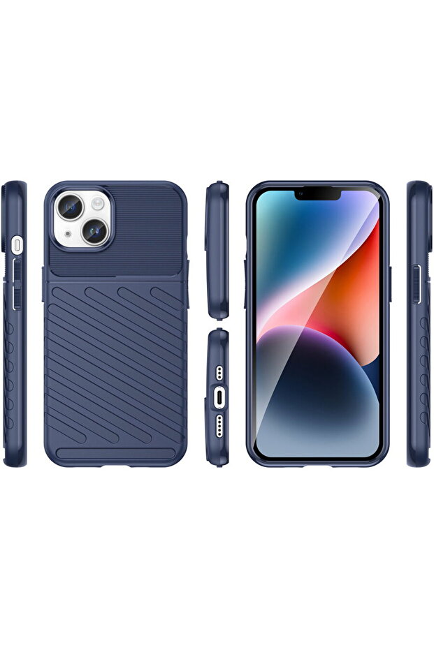 Thunder Case iPhone 14 Plus blue armored case - 2