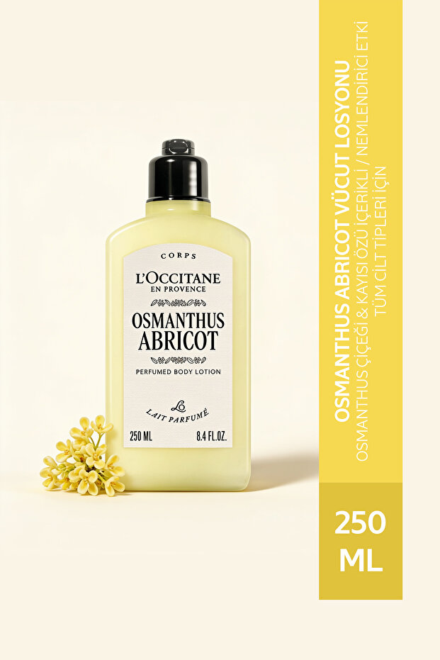 Osmanthus Abricot Perfumed Body Lotion, with Osmanthus Flower and Apricot Extract, 250 ml