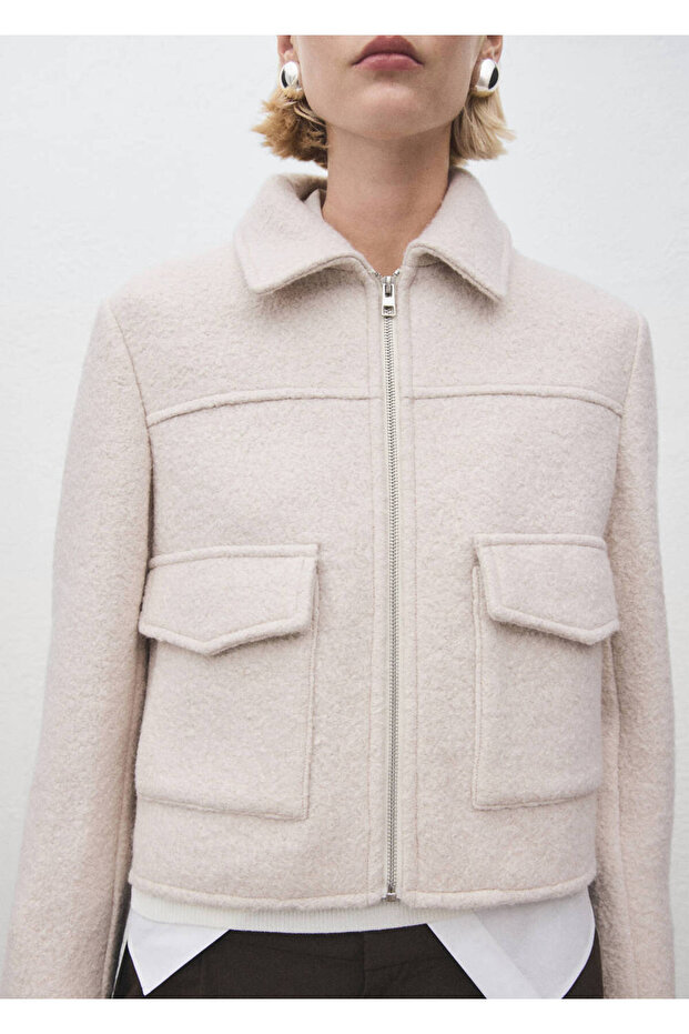 Wool Jacket with Pockets