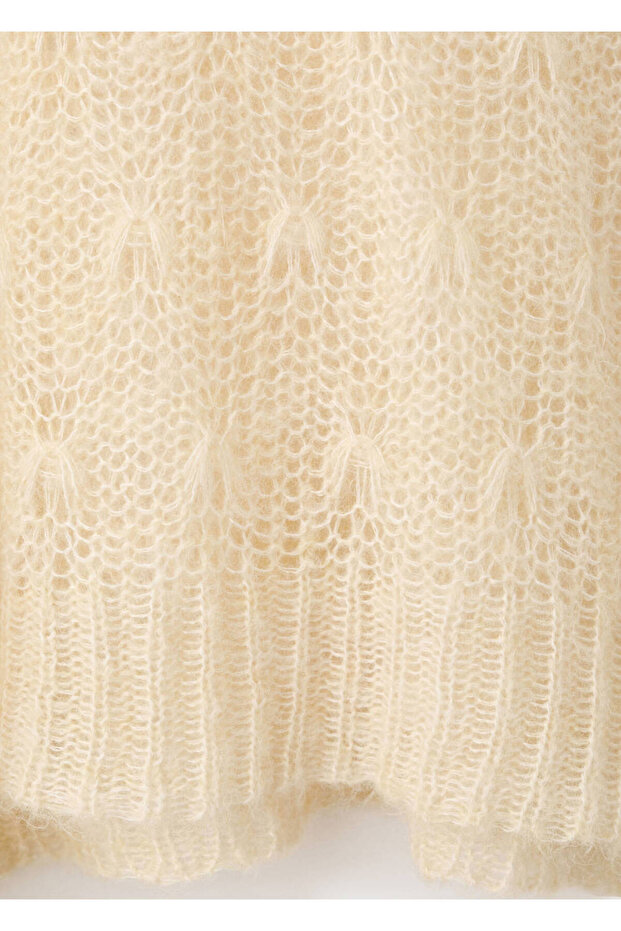 Openwork knitted sweater - 6