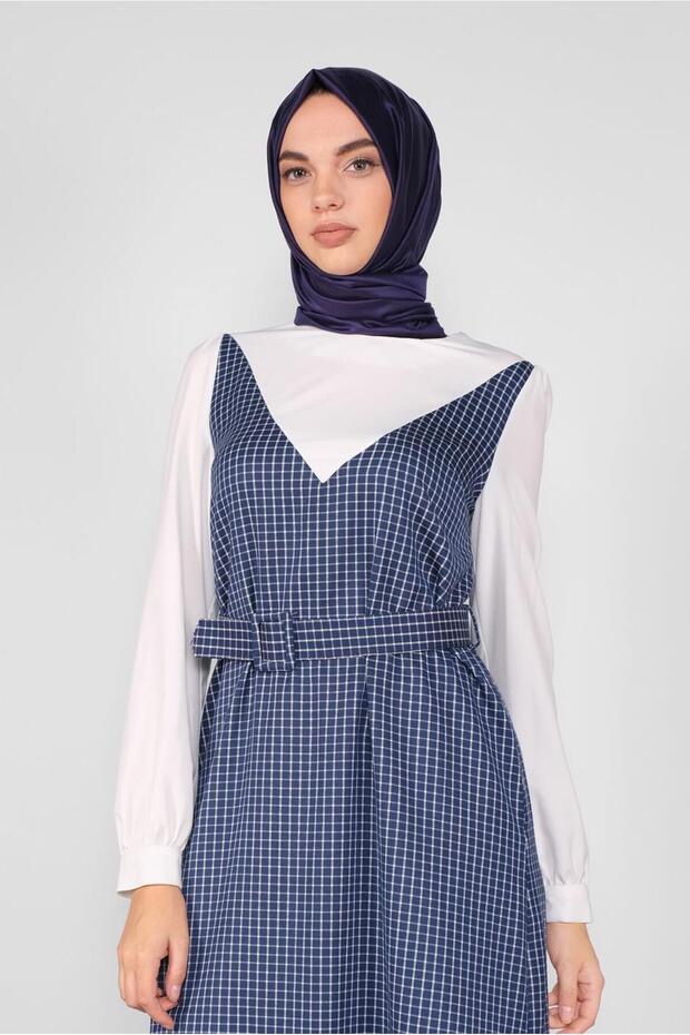 فستان منقوش منقوش 41142