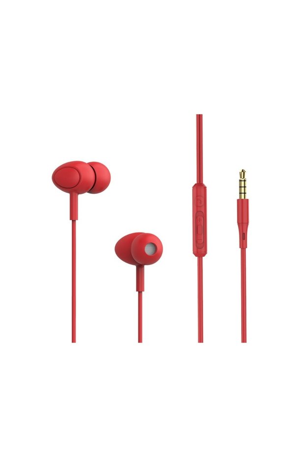 Casti In-Ear Basic Gamma, Jack 3.5mm, Microfon (Roz)