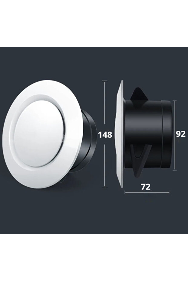 100MM 75/100/125/150mm Exhaust Hood ABS Air Vent Extract Valve Grille Round Diffuser Ducting Ventila