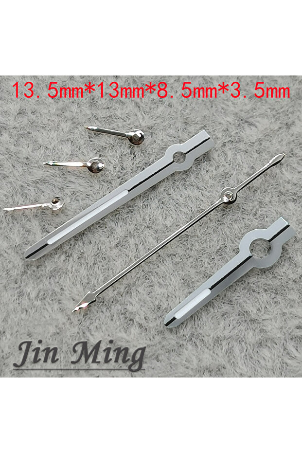 Silver High Quality 6Pins VK63 Watch Hands Silver Black Gold Rose Hands Green Luminous Watches Point