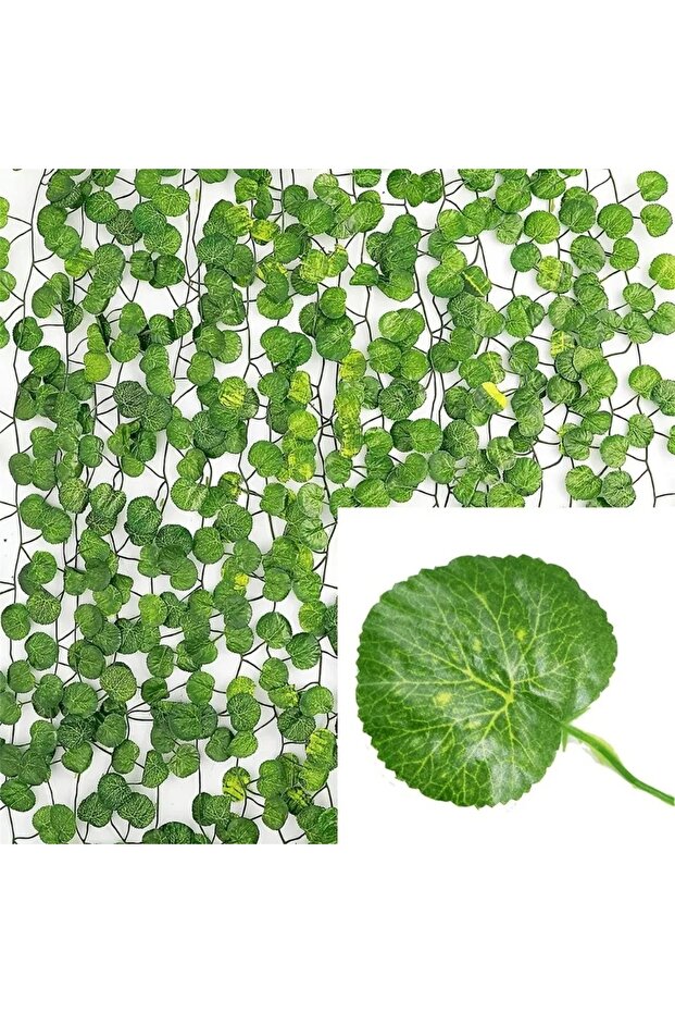 10M-2Mx5Pcs B 4/10M Artificial Plant Green Ivy Leaf Garland Fake Plant Creeper Hanging Vine Outdoor