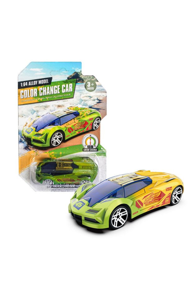 12 1:64 Color Change Alloy Car Toys for Kids Temperature Sensing Inertial Pull Back Mini Racing Cars