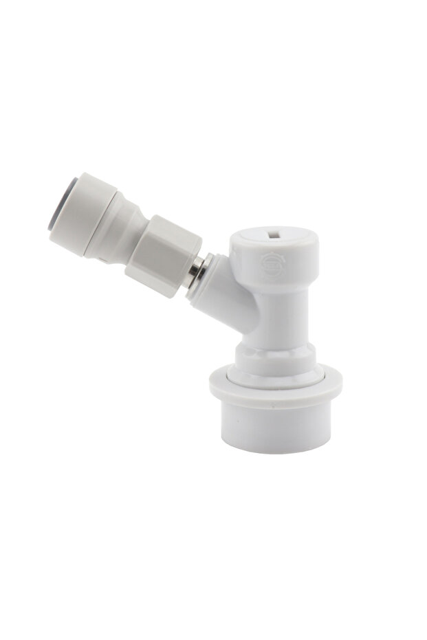 Gas Beer Keg Ball Lock Disconnect Kit Gas/Liquid Dispenser with Push-in Fitting Quick Connector for