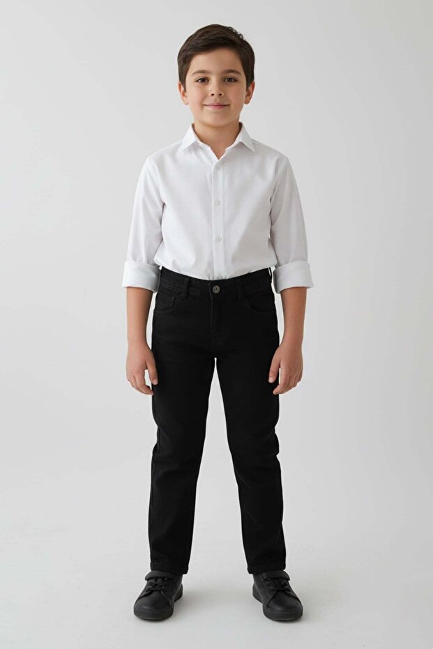 Zippered Regular Fit Boys' Trousers
