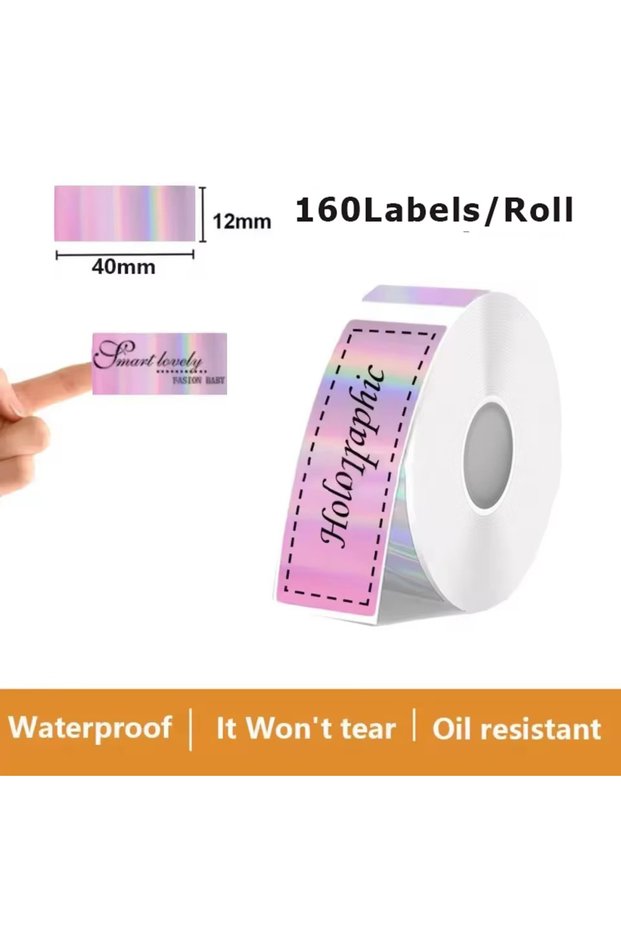 12x40mm 1PK Thermal Paper Self Adhesive Sticker for Marklife P15 P12 P11 D30 Q30 Label Printer Mulit