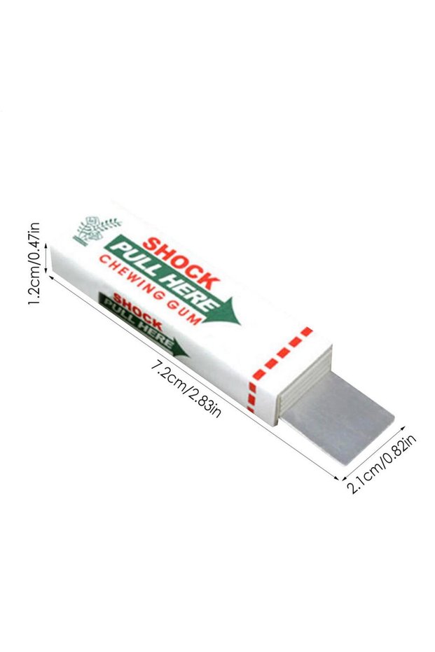 Other White Electric Shock Chewing Gum and Magic Prank Toy for Street Jokes Easy Comedy Holiday Part