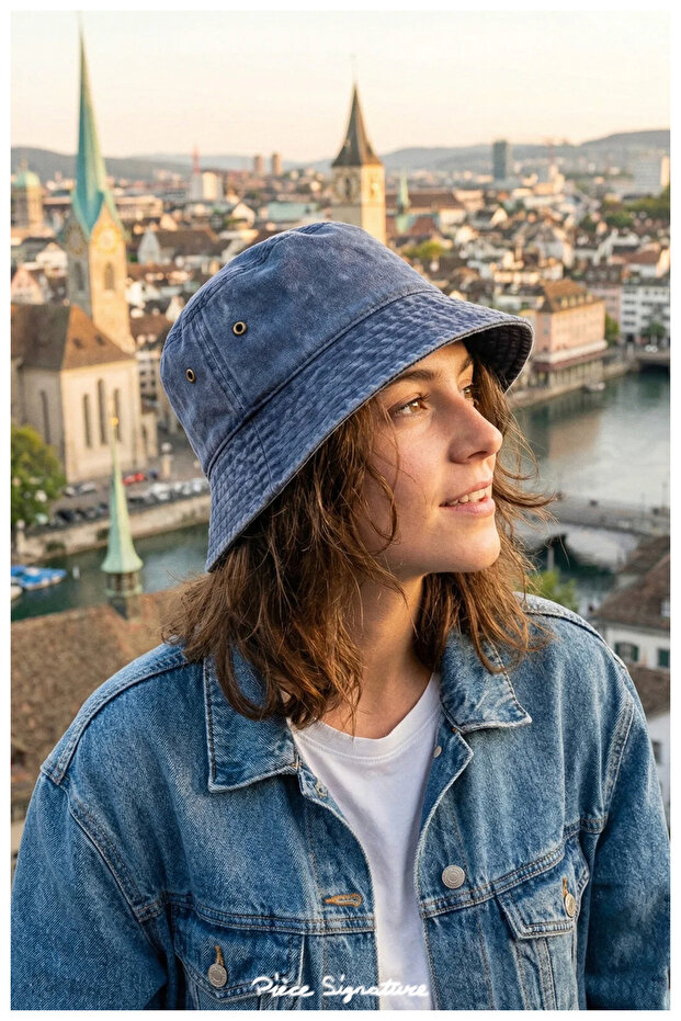 100% Cotton, Washable Bucket Hat for Men and Women (58-59 cm)