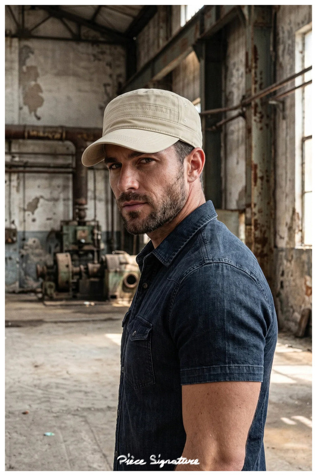 100% Acrylic, Washable Trucker Castro Hat, Adjustable with Belt Buckle (Unisex)