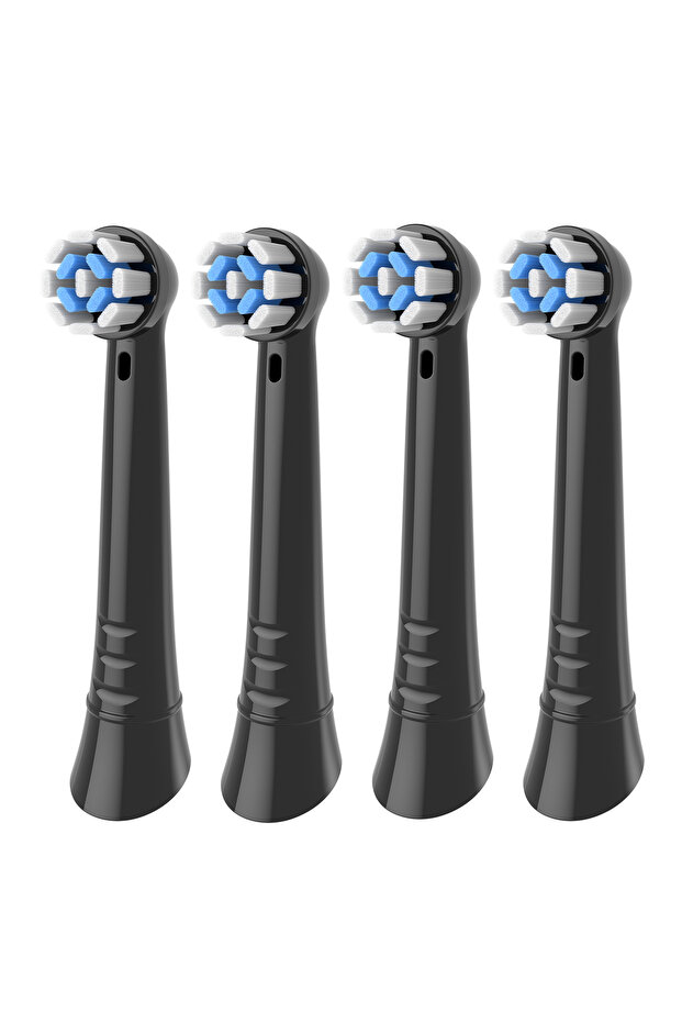 4pcs Black 4/8/12/16/20 Pack Replacement Toothbrush Heads Compatible with Oral B IO, Brush Heads for