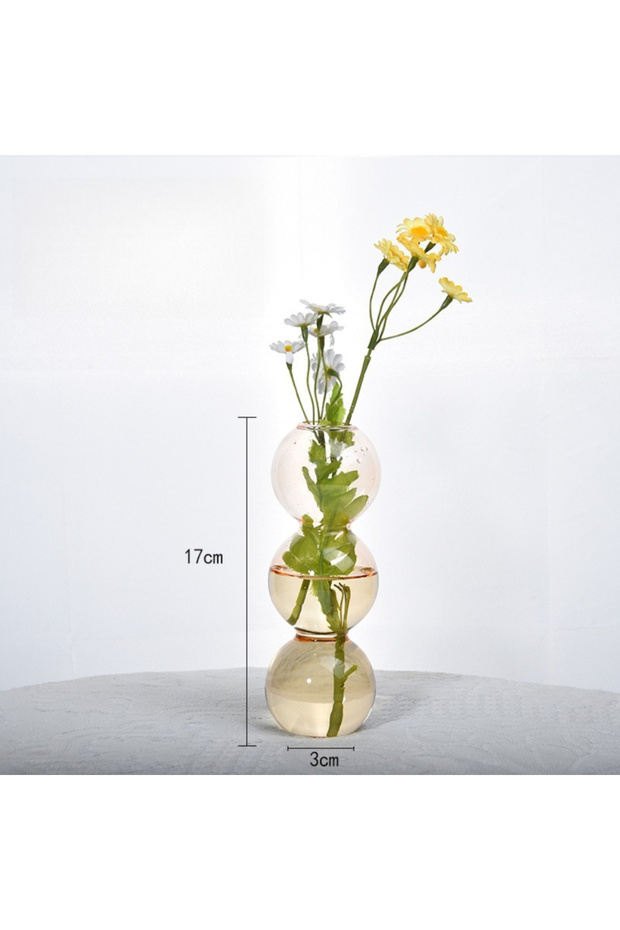 Style D1 Modern Simple Creative Glass Vase Homestay Flower Utensils Decoration Bubble Vase Flower Ar
