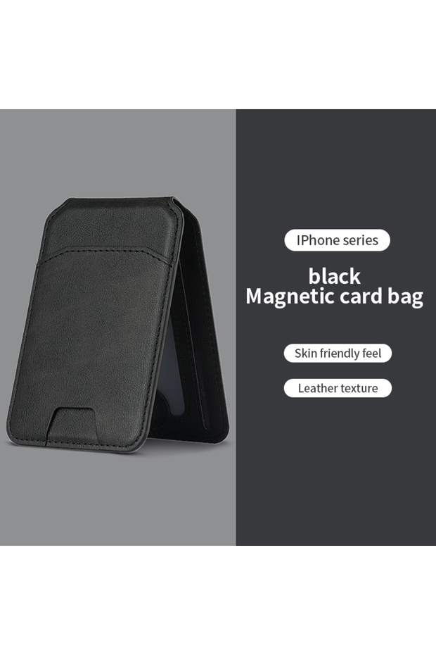 1 Magnetic Card Holder PU Leather Phone Case with Wallet Stand Pocket for Magsafe ...