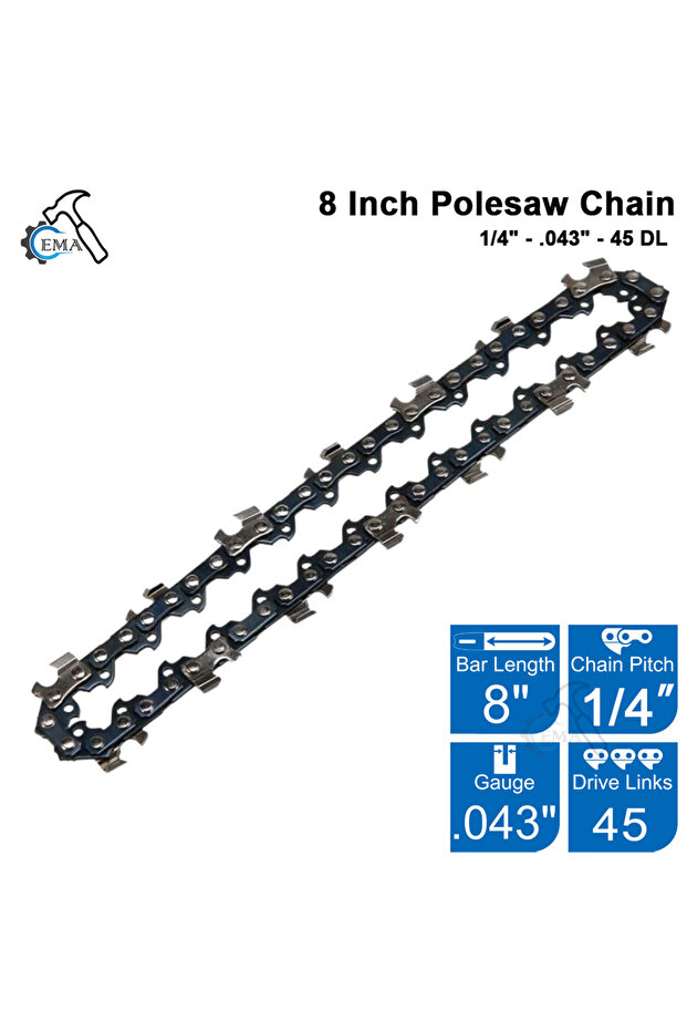 8inch 1pc 4/6/8 Inch Saw Bar 28/36 Knots Electric Chain Saw Accessories Replacement Chain Guide Min