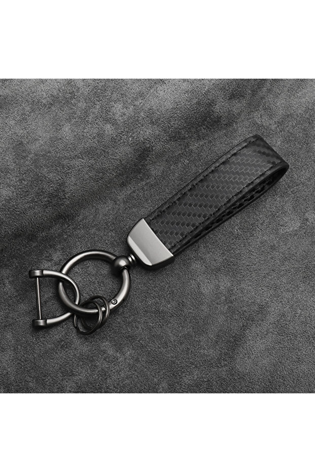 Type A Carbon Fiber Rope Car Keychain Men Women Luxury Key Chain Holder Key Strap Pendant Keyring Ho