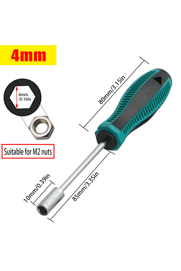 مفتاح ربط سداسي خارجي TT-H4mm - 4/5/5.5/6/7/8/10/11/12/13 مم احترافي
