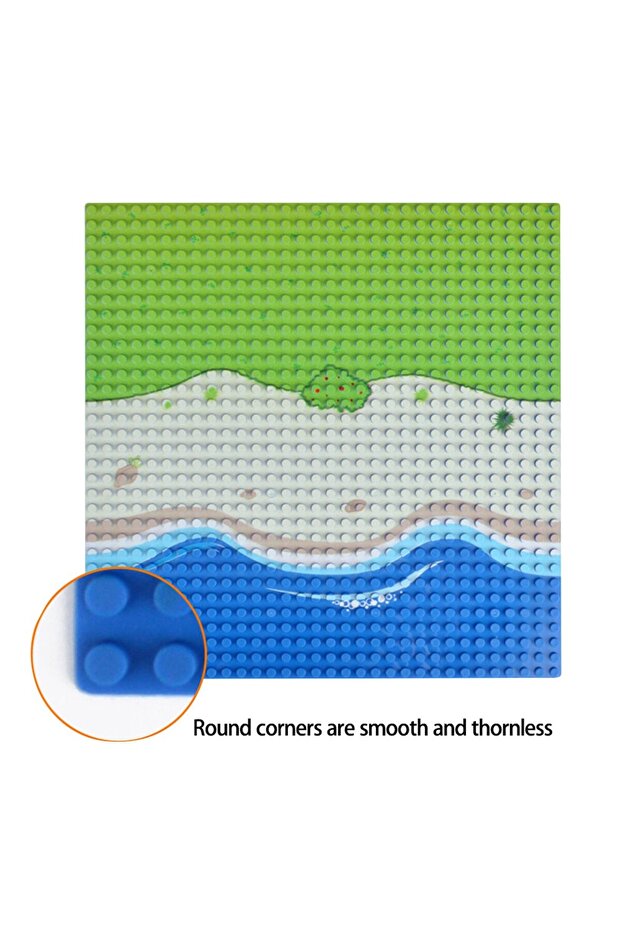 ocean straight 1 PC 32X32 dots Island Grassland Building Blks Baseplate Set Small particles Seabeach