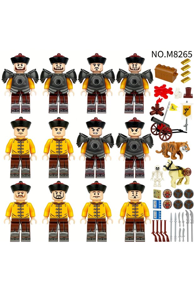 M8265 Building blocks, humanoid dolls, toys, digital action figures assembled toys crawler children'