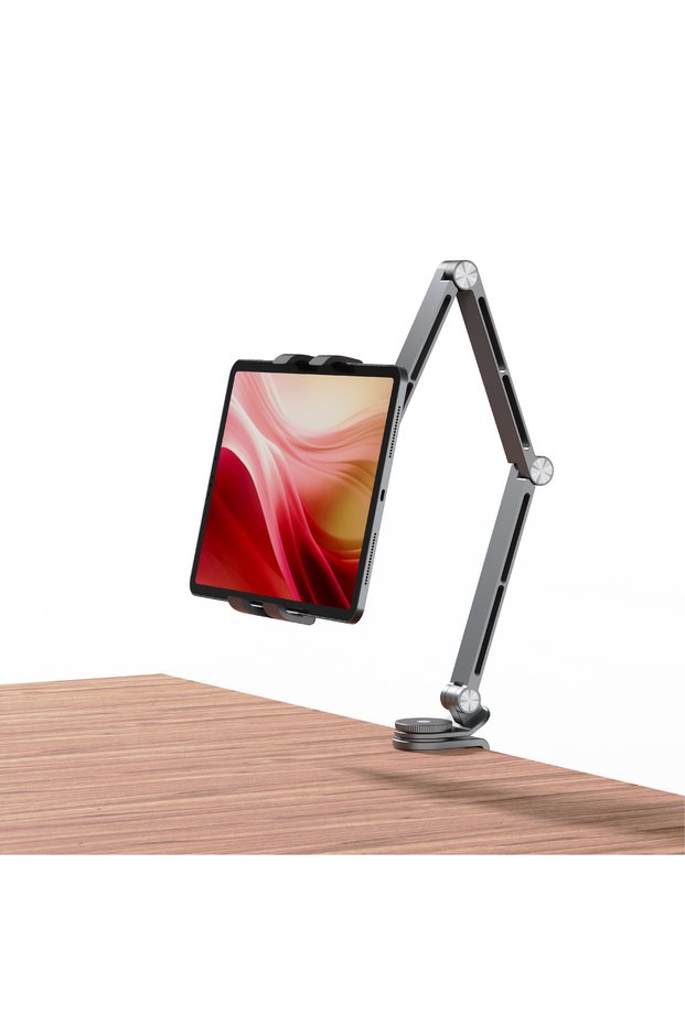 GRAY Kimdoole Tablet Desktop Cantilever Bracket Supports Table Mobile Phones Portable Monitor Adjust