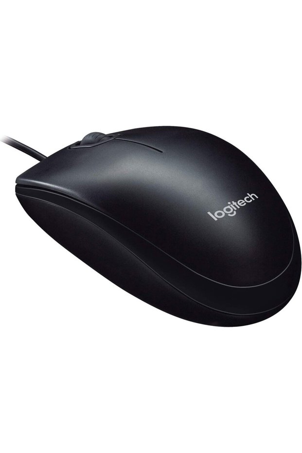 Mouse Logitech, USB, M90 cu fir, negru