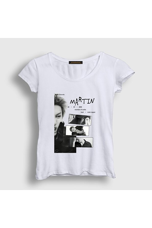 Women's White Martin K-Pop Cortis T-Shirt 618295Tt